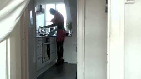 LatexSkin Movie Clips - Latexskin Doing The Dishes